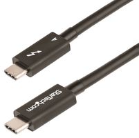 STARTECH TBLT4MM50CM USB Cable, 1.6ft (50cm) Thunderbolt 4 Cable, 40Gbps, 100W PD, 4K/8K Video, Intel-Certified