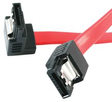 STARTECH LSATA18RA1 Computer Cable, SATA Socket, 90° SATA Socket, 18 ", 457 mm, Red
