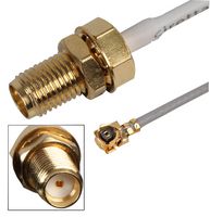 SIRETTA ASMG020X113S17 RF / Coaxial Cable Assembly, 7.87 ", 200 mm, 1.13mm, U.FL Plug, SMA Bulkhead Socket