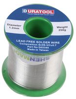 DURATOOL D03345 Lead Free Solder Wire, 1.2mm, 250g