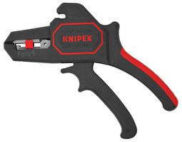 KNIPEX 12 62 180 Insulation Stripper, Automatic, Single/Multi Stranded Cables & Wires, 24AWG to 10AWG