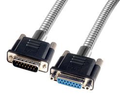L-COM CSMT15MF-2.5 CA DB15M/F MTL ARMR 2.5