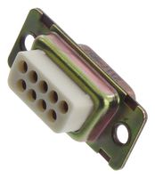 ITT CANNON M24308/2-1F. CONNECTOR, D SUB, RECEPTACLE, 9 POSITION