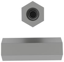 RAF ELECTRONIC HARDWARE 2104-440-AL-7 SPACER/STANDOFF, ALUMINIUM 6.35MMX12.7MM