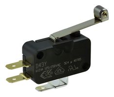 ZF D433-R1RD-G2 MICROSWITCH, LEVER, SPDT, 6A, 250VAC