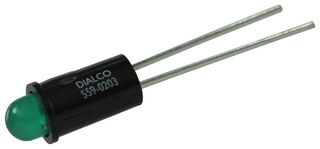 DIALIGHT 559-0203-001F PANEL MOUNT INDICATOR, LED, 6.35MM, GREE
