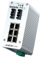 BEIJER ELECTRONICS JETNET 3008F-S ENET SWITCH, INDUS, RJ45X6/FAST ENETX2