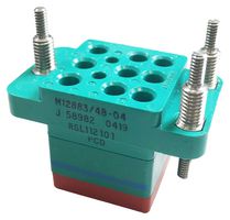 AMPHENOL PCD M12883/48-02S LC RELAY SOCKET, 11 POS, 25A, PANEL