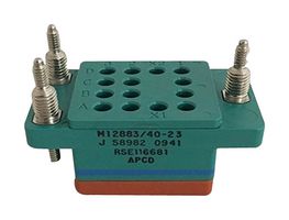 AMPHENOL PCD M12883/40-11S WC RELAY SOCKET, 14 POS, 10A, PANEL