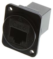 SWITCHCRAFT/CONXALL EHRJ45D6BM3 ADAPTER, RJ45 JACK-JACK, 8P8C, CAT6