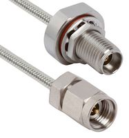 AMPHENOL SV MICROWAVE 7015-1078 COAX CABLE, 2.92MM RP PLUG-BLKHD JACK/6"