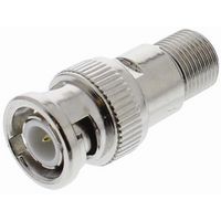 MULTICOMP PRO 27-8280 BNC Male to F Type Female - Brass