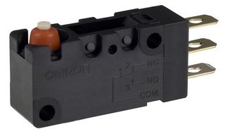 ARATAS D2VW-5-1HS MICROSWITCH, PIN PLUNGER, SPDT, 5A 250V