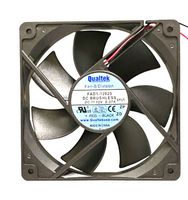 QUALTEK ELECTRONICS FAD1-12025CBMW12 DC AXIAL FAN, 120MM, 81.054CFM, 38DBA