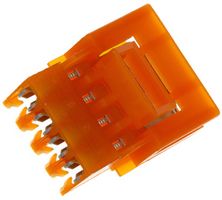 TE CONNECTIVITY - AMP 3-641435-4 WIRE-BOARD CONNECTOR, PLUG, 4 POSITION,