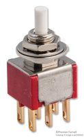 E-SWITCH 700DP7B11M1RE PB SW, DPDT, 0.4VA, 20V, SOLDER