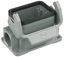 HARTING 19 30 006 1250. CLOSED FLANGE HOUSING, SIZE 6B, METAL