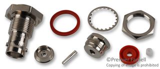 AMPHENOL RF 000-86350 RF/COAXIAL BNC BULKHEAD JACK 50 OHM CLAM