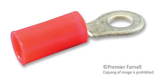 TE CONNECTIVITY - AMP 32947. TERMINAL, RING TONGUE, #6, CRIMP, RED