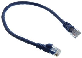 AIM CAMBRIDGE - CINCH CONNECTIVITY 73-7792-1 CABLE, RJ45 PLUG, CAT5E, 1FT, BLUE