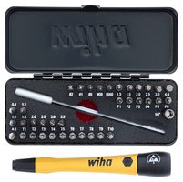 WIHA 75980 MICRO BIT SET, GOBOX ESD SAFE, 39PIECE