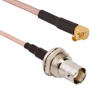 AMPHENOL RF 095-850-301-006 CABLE ASSY, BNC JACK-MMCX R/A PLUG, 6"