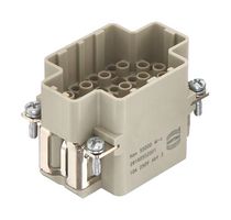 HARTING 09160552001 HEAVY DUTY INSERT, PLUG, 6B, 55+PE POS
