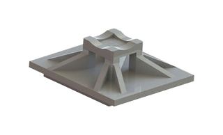 ESSENTRA COMPONENTS MFTH-2-01A1-M CABLE TIE MOUNT, NYLON 6.6, NATURAL