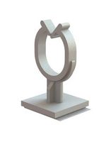 ESSENTRA COMPONENTS SHKBS-8-01A-RT CABLE CLAMP, NATURAL, NYLON 6.6, 17.8MM