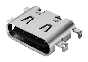 GCT USB4510-03-1-A USB CONN, 2.0 TYPE C, R/A RCPT, 16POS