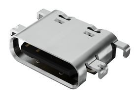 GCT USB4520-03-0-A USB CONN, 2.0 TYPE C, R/A RCPT, 16POS