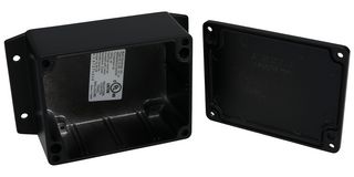 BUD INDUSTRIES AN-2854-AB ENCLOSURE, WALL MOUNT, ALUMINIUM, BLACK