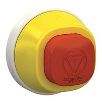 SCHNEIDER ELECTRIC ZB5AS84W2G E-STOP SWITCH ACTUATOR, 22MM, RED