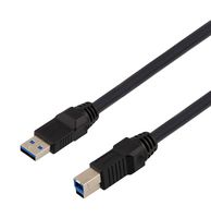 L-COM CAU3HFAB-BLK-1M