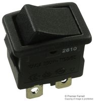 APEM MR210C2NBB SWITCH, ROCKER, DPST, 10A, 250V, BLACK