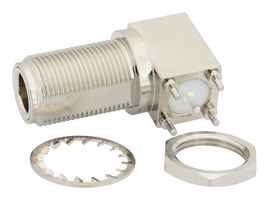 FAIRVIEW MICROWAVE FMCN1380 RF COAX CONN, R/A N JACK, 50 OHM, 10GHZ