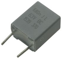 VISHAY BFC237012684. CAPACITOR POLYESTER FILM 0.68UF, 63V, 5%