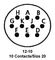 ITT CANNON MS3116E12-10PW