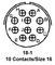 AMPHENOL INDUSTRIAL MS3102A18-1P.