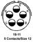 AMPHENOL INDUSTRIAL MS3102A18-11P.