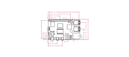 Raspberry Pi 5 Mechanical Drawings