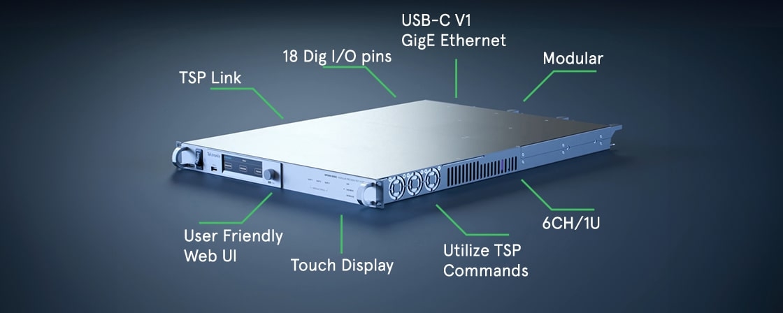 Tektronix MP5000 mainframe features