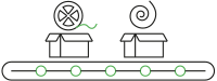 Illustration of packing options Illustration of packing options